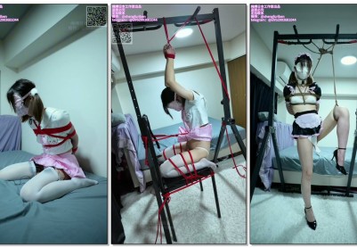 【绳缚日本】「超长竖屏」「さやか」「JK女仆炮机」漫画复刻，四种姿势下的抽插，电击强高90分钟❕❕大字紧缚➕日式鸭子坐➕吊缚➕郊狼满频电击➕白色内裤➕无限制强高颤抖，撸点满...