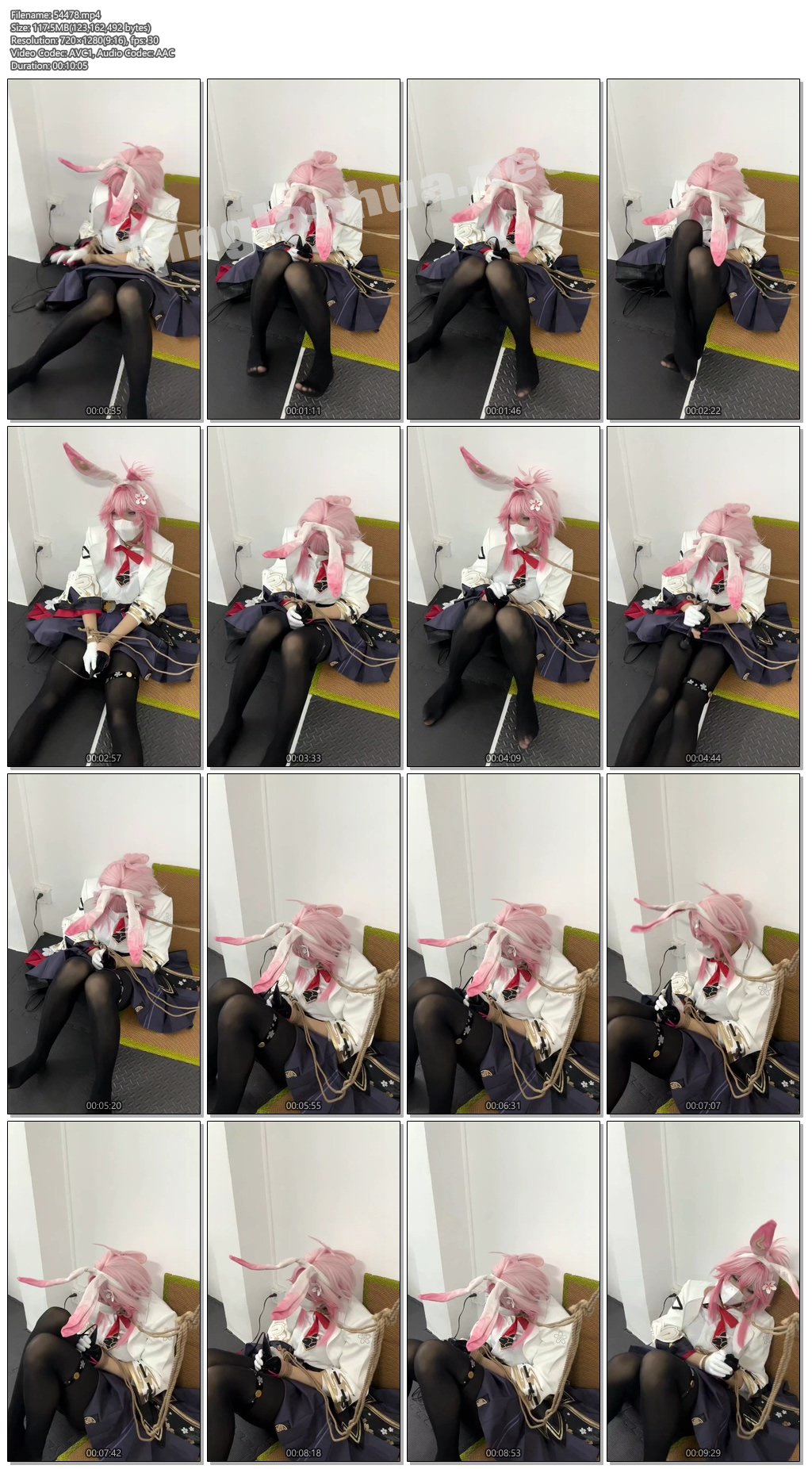 54478----【汐月原创】感受到震动棒好处的绯樱小姐在主人不在的情况下被拴在墙角，偷.jpg