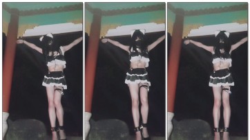 【一只松鼠】户外公园手铐双手悬吊自缚+郊狼