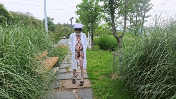 【Raymond】（户外大作）人前的伪装拘束和折磨：小少妇护士服下的秘密（贞CD+栓+快乐蛋+户外徘徊+闹市人前+反差+羞耻）