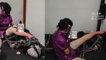 【艾宁工作室】铁链拘束榨J三射吞J 呼吸面具臭袜控制