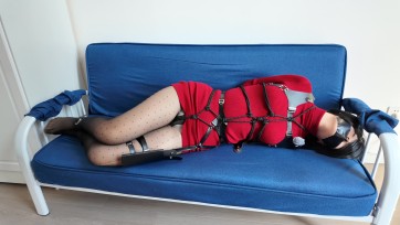 【Chrisgag】艾达王陷入困境！龟甲缚长靴捆绑胶带封嘴