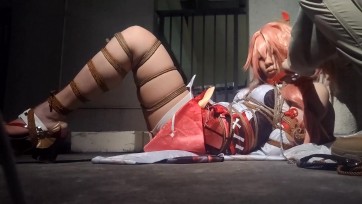 【此间鸽者】八重神子户外紧缚驷马榨汁体验