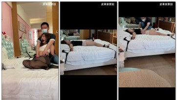 【皮革家原创】文静小师妹第二部 驷马束缚 棒棒刑责挣扎的直接倒在床上 然后被大字束缚 戴上乳胶头套 在黑暗中被挠痒 用棒棒强制gc绝对热血喷张 棒棒强制[不可描述]